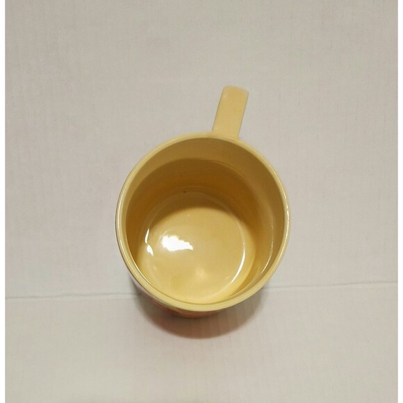 Anthropologie Lottie 18.5 oz Monogram Mug "M" Orange Yellow Stoneware 3.75x3.75" - Picture 6 of 9